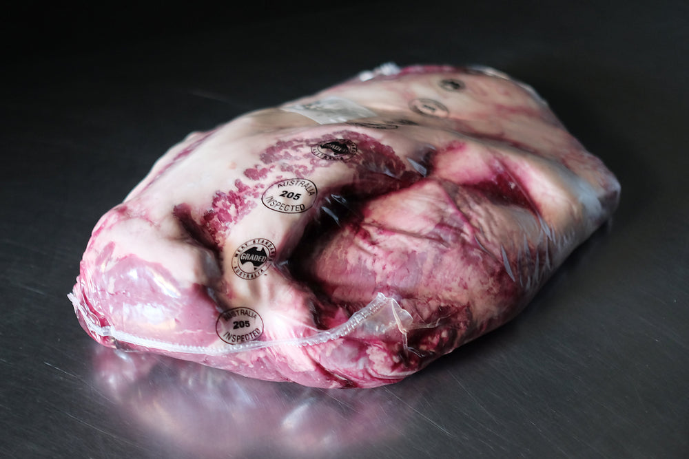 PURE BLACK ANGUS BARLEY FED POINT END BRISKET MB5+